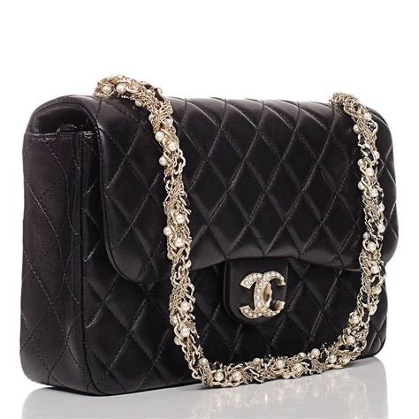 chanel limited edition black westminster pearl flap bag|Chanel Black Quilted Lambskin Westminster Pearl Flap Medium .